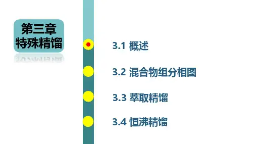 《分离工程》第3章 特殊精馏