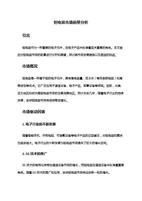 2024年钽电容市场前景分析