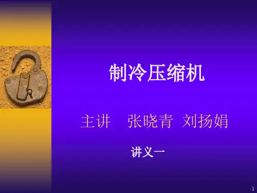制冷压缩机绪论1ppt课件