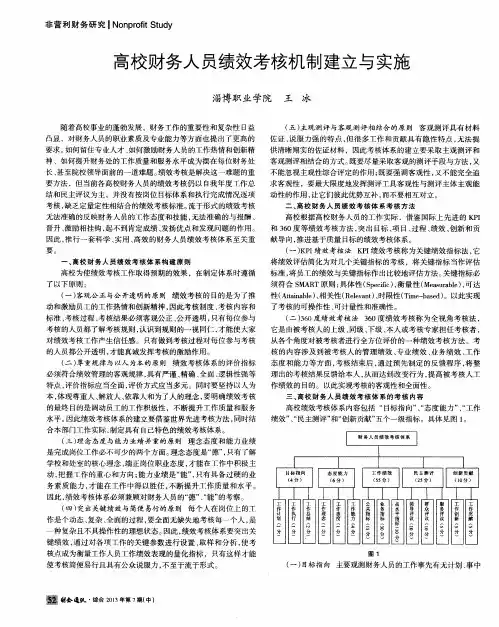 高校财务人员绩效考核机制建立与实施