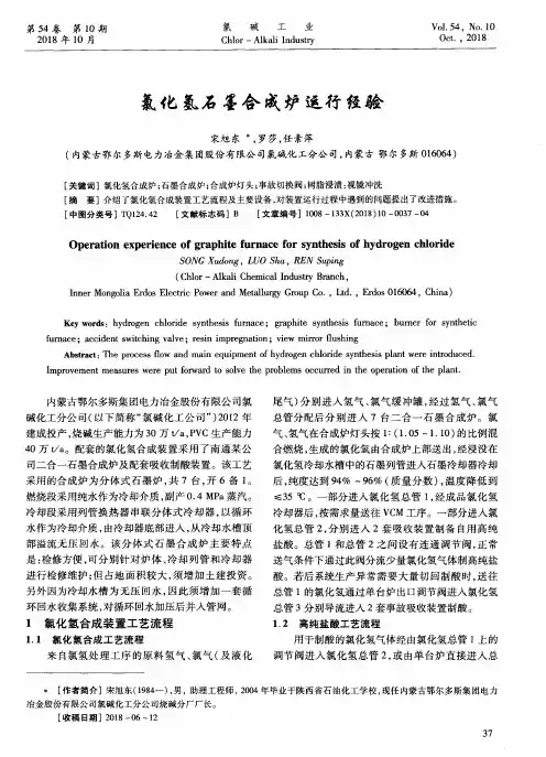 氯化氢石墨合成炉运行经验