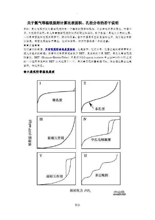 氮气等温吸脱附