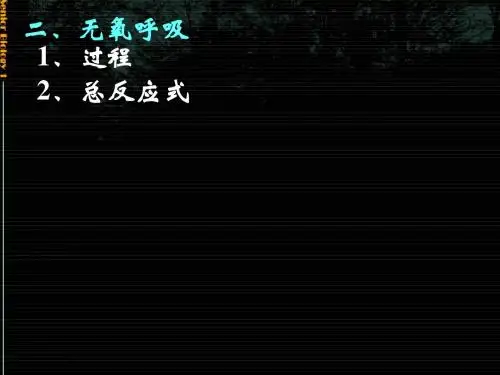 高一生物《ATP的主要来源-细胞呼吸(二)》