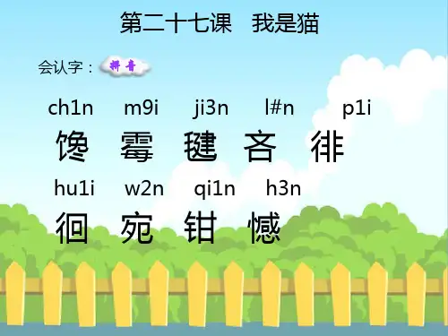 27我是猫生字词学习