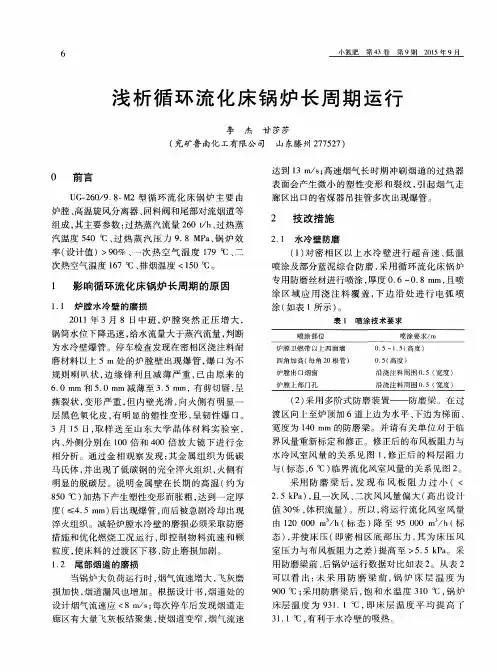 浅析循环流化床锅炉长周期运行