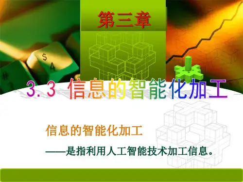 信息的智能化加工