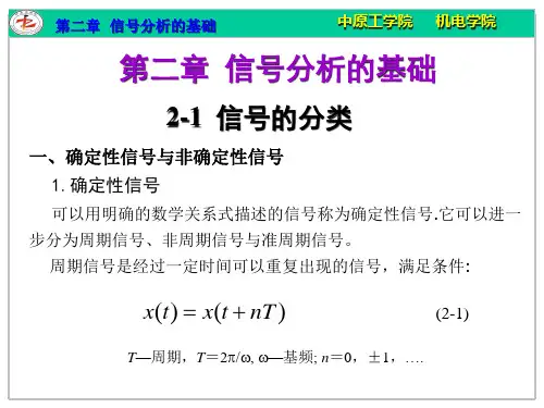 工程测试与信号处理第二章信号分析基础1
