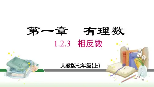1.2.3 相反数课件(共22张PPT) 人教版数学七年级上册