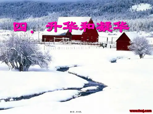 2013-2014八年级物理第三章第四节升华和凝华课件
