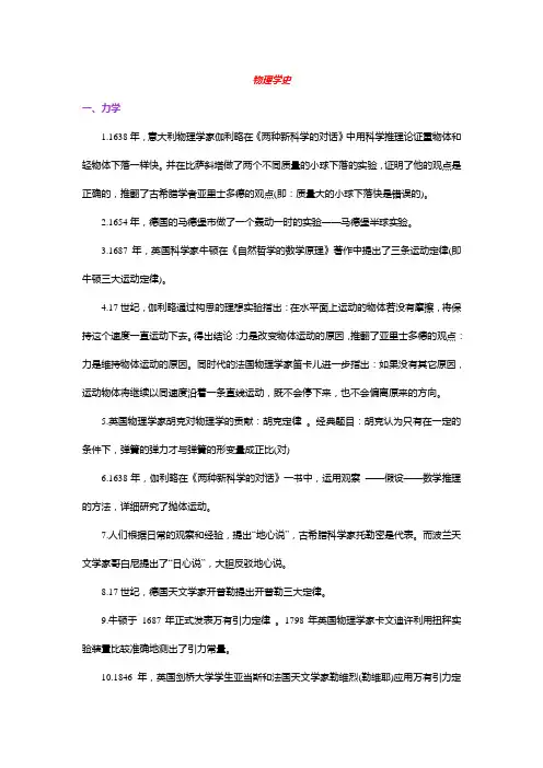 物理学史