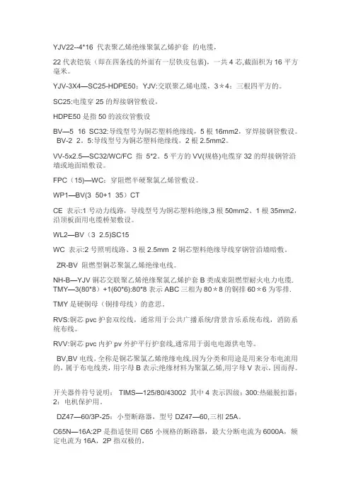 建筑电气工程设计常用图形和文字符号