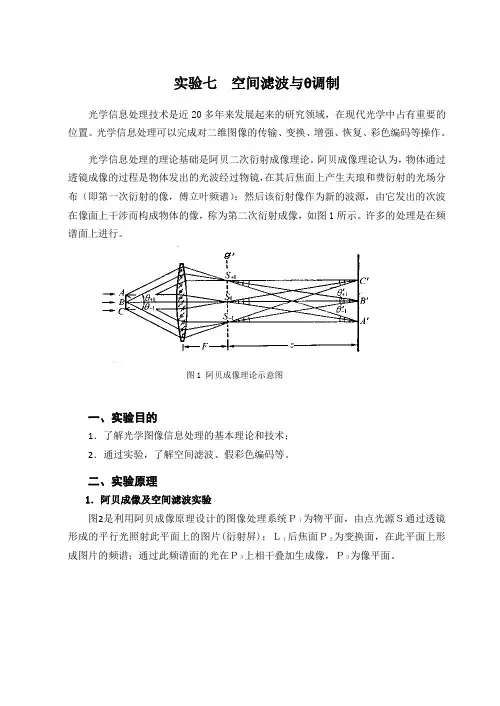 4-实验七  空间滤波与Q调制