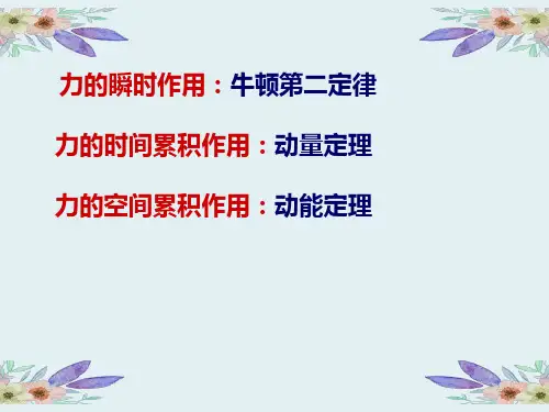 物理学教学ppt§2-3动量定理 动量守恒定律