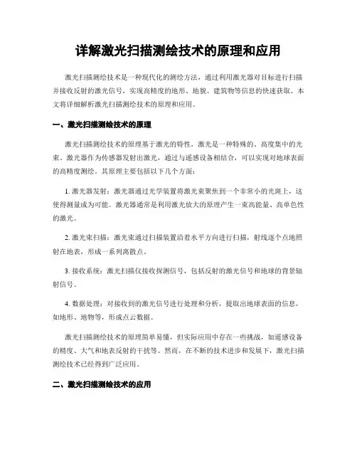 详解激光扫描测绘技术的原理和应用