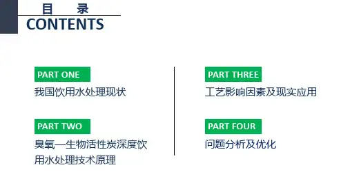 臭氧生物活性炭深度饮用水处理技术ppt课件