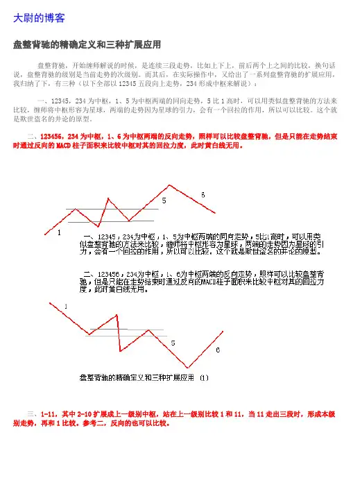 大尉解缠论盘整背驰用法