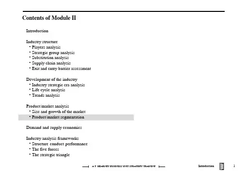 A.T. Kearney - BU Strategy Training Program v.1.2 Module II