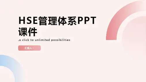 hse管理体系ppt课件