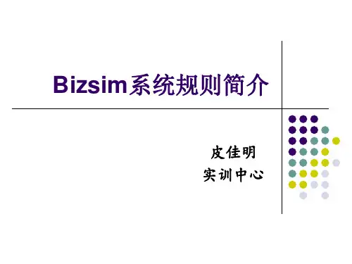 Bizsim规则(5级)新手训练营