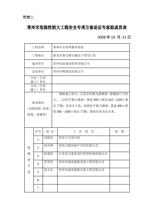 专家论证表(新表)