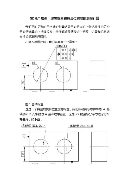 GD＆T培训｜理想要素和复合位置度的测量计算