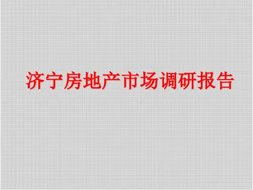 济宁房地产市场调研报告