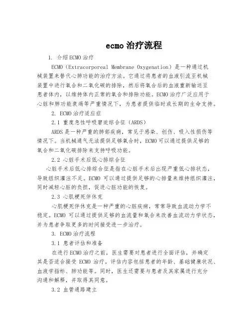 ecmo治疗流程