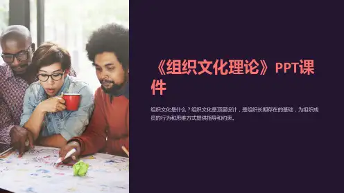 《组织文化理论》课件