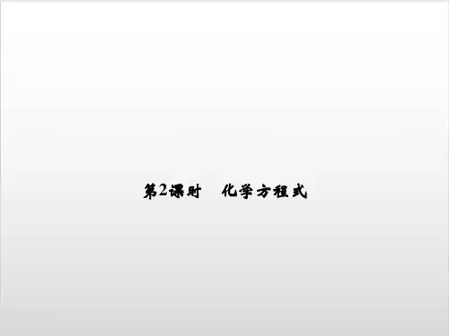 浙教版《化学方程式》PPT优质课件2