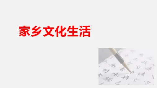 《家乡文化生活》ppt课件