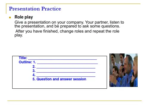 presentation on a company