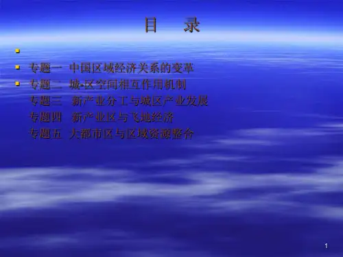 区域经济东北财经大学冯云廷