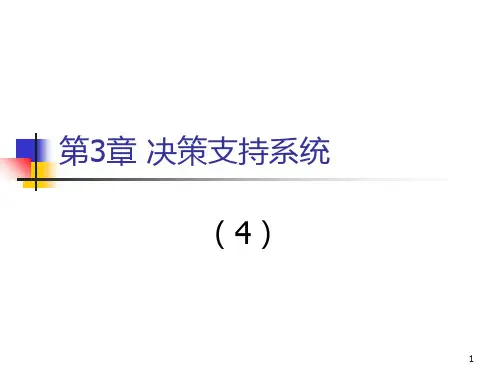 决策支持系统第三章(4)PPT课件