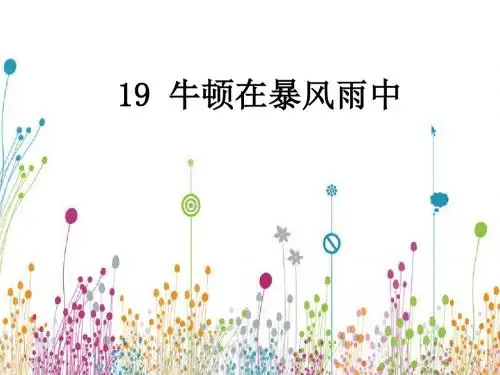 19.牛顿在暴风雨中(邱正稿)