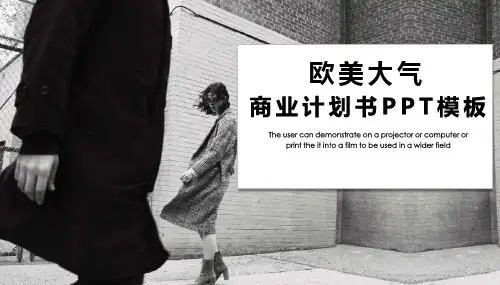 欧美大气商业计划书PPT模板