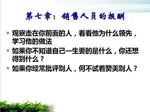 销售人员的报酬课件演示(23张)
