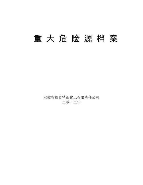 重大危险源档案