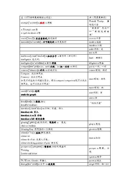 何凯文词汇