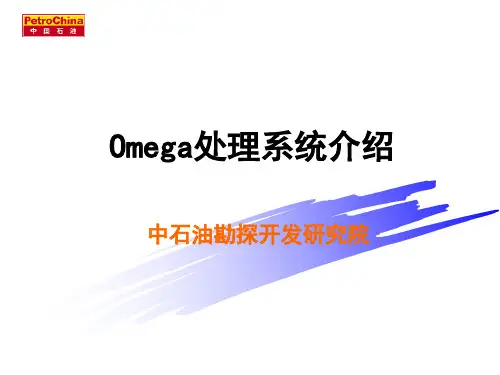 Omega地震数据处理系统介绍46页PPT文档