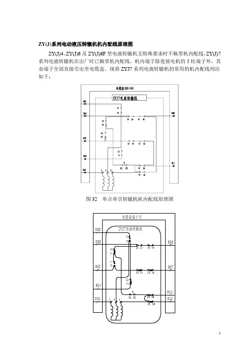 ZY(J)系列电动液压转辙机机内配线原理图