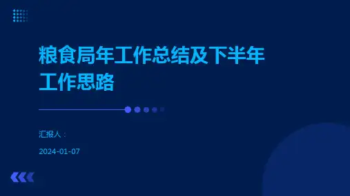 粮食局年工作总结及下半年工作思路