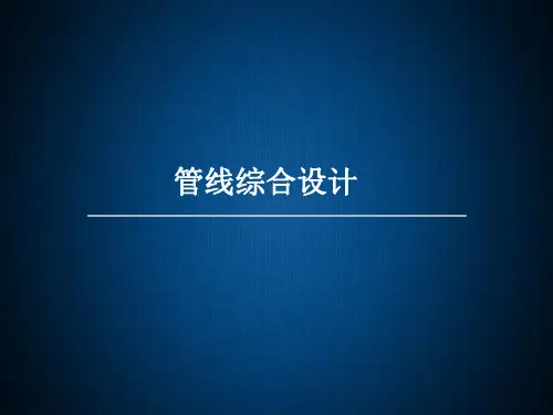 BIM管线综合原则及意义讲解ppt课件