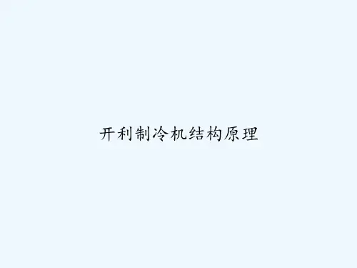 开利制冷机结构原理 PPT