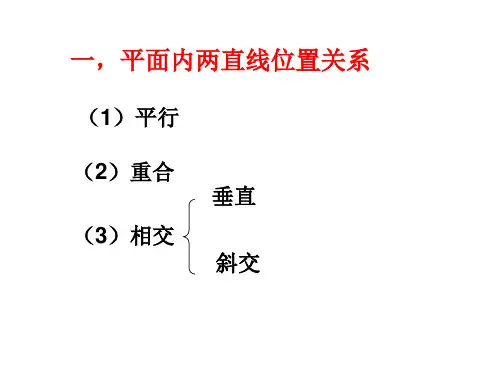 两直线位置关系复习(PPT)3-1