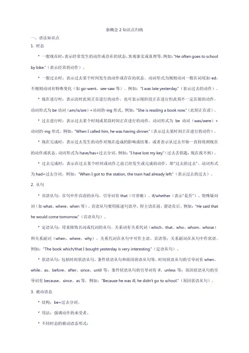 新概念2知识点归纳