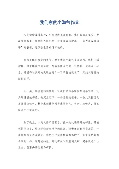 我们家的小淘气作文