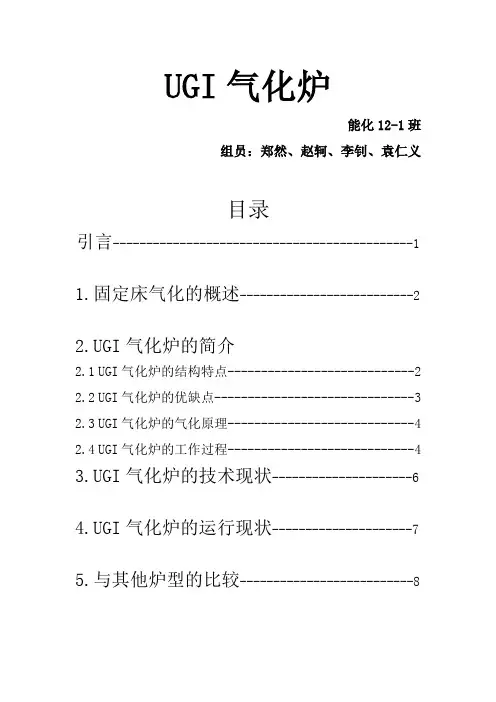 UGI气化炉Word版