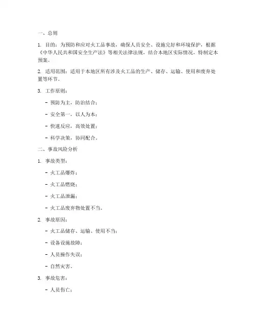 火工品事故专项预案