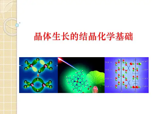 第二章 晶体生长的结晶化学基础-上详述
