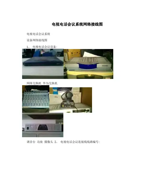 电视电话会议系统网络接线图